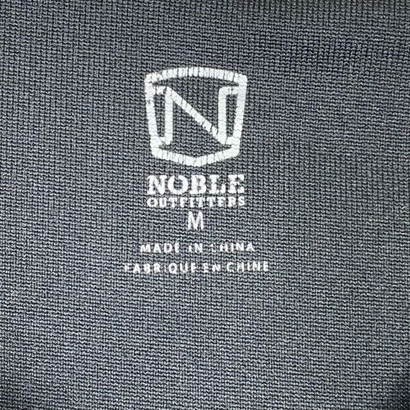 Men’s Noble Outfitters Black Polo Shirt Size M - Picture 3 of 6